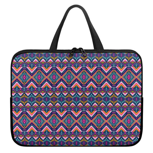 Native American Navajo Tribal Print Laptop Sleeve With Handle