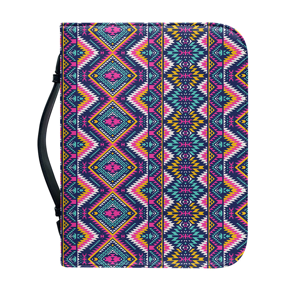 Native American Navajo Tribal Print Leather Bible Cover
