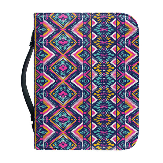 Native American Navajo Tribal Print Leather Bible Cover