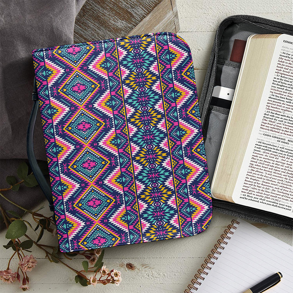 Native American Navajo Tribal Print Leather Bible Cover