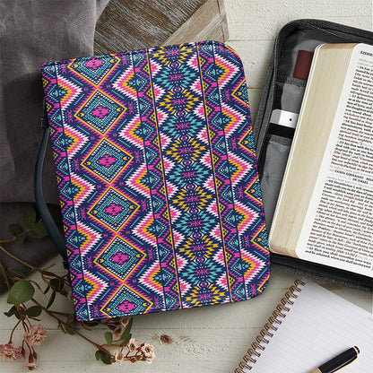 Native American Navajo Tribal Print Leather Bible Cover