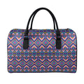 Native American Navajo Tribal Print Leather Duffel Bag