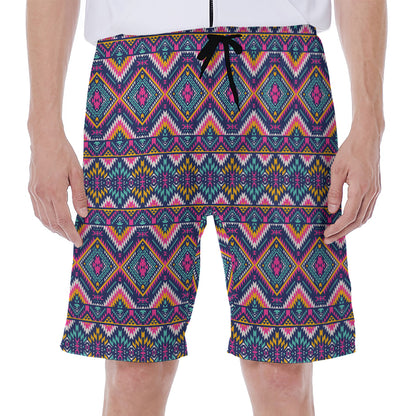 Native American Navajo Tribal Print Men's Beach Shorts