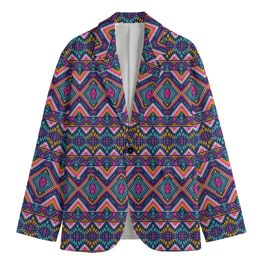 Native American Navajo Tribal Print Men's Cotton Blazer