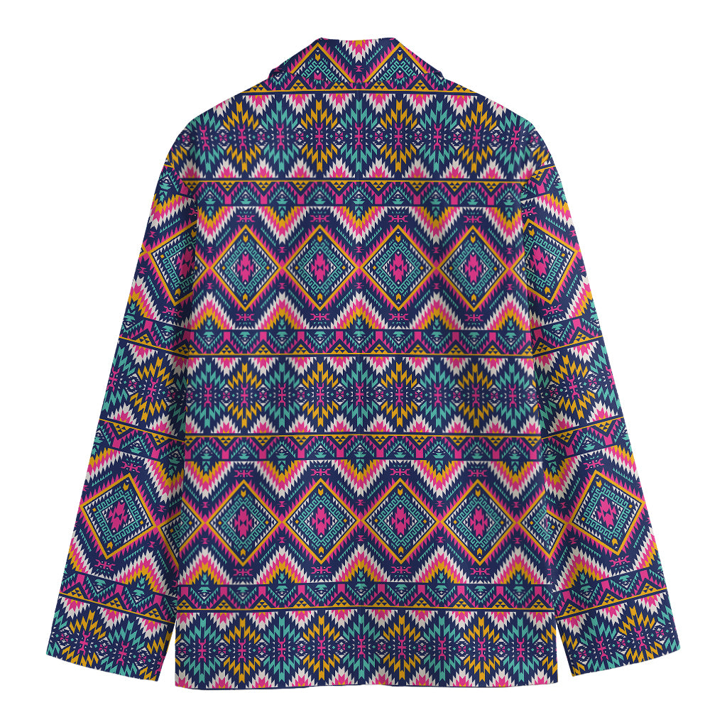 Native American Navajo Tribal Print Men's Cotton Blazer