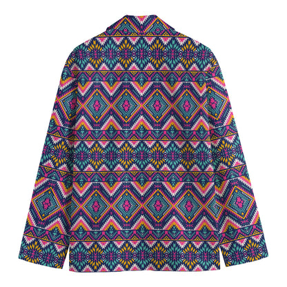 Native American Navajo Tribal Print Men's Cotton Blazer