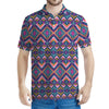 Native American Navajo Tribal Print Men's Polo Shirt