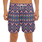 Native American Navajo Tribal Print Men's Split Running Shorts