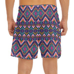 Native American Navajo Tribal Print Men's Split Running Shorts