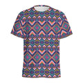 Native American Navajo Tribal Print Men's Athletic T-Shirt