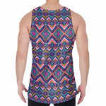 Native American Navajo Tribal Print Men's Velvet Tank Top