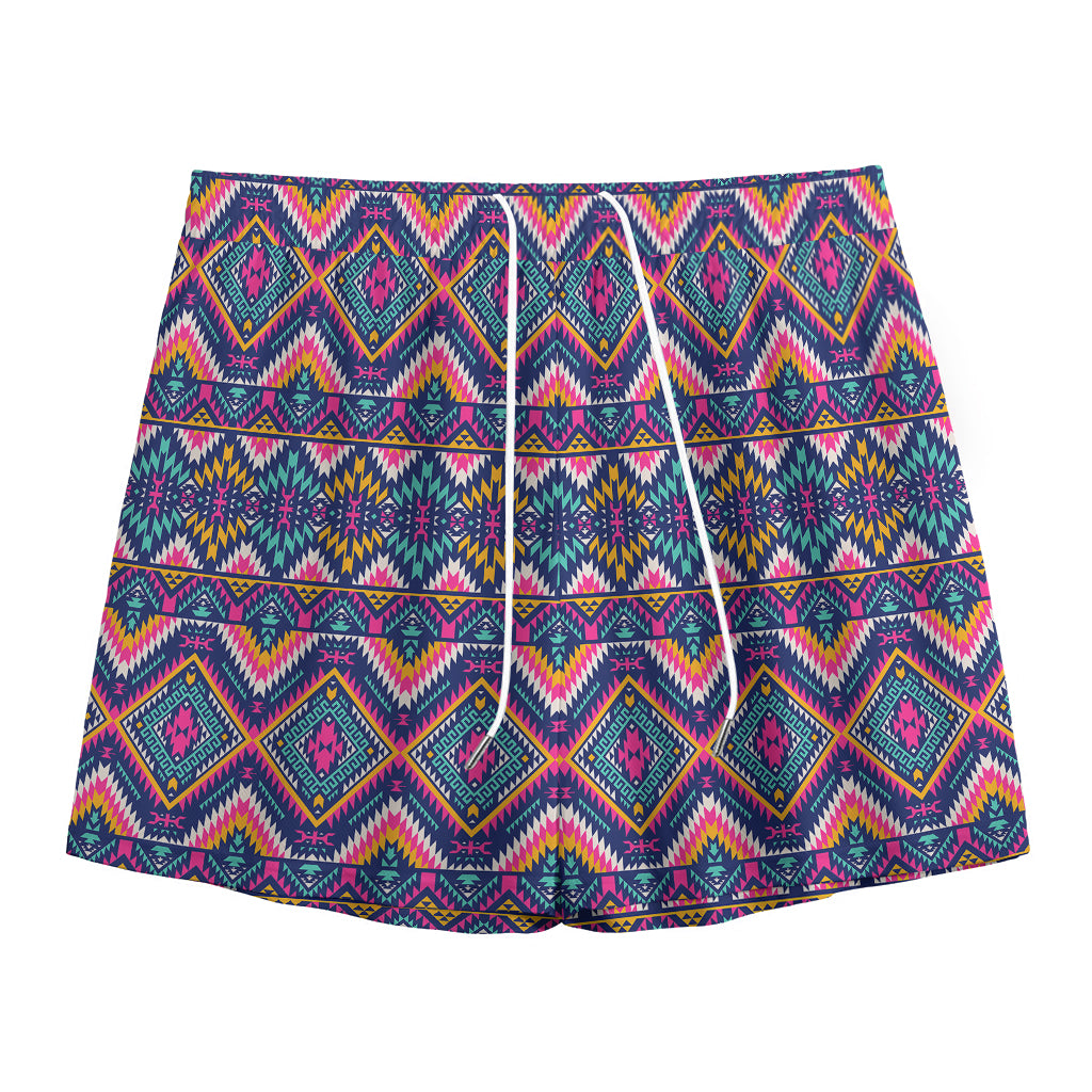 Native American Navajo Tribal Print Mesh Shorts