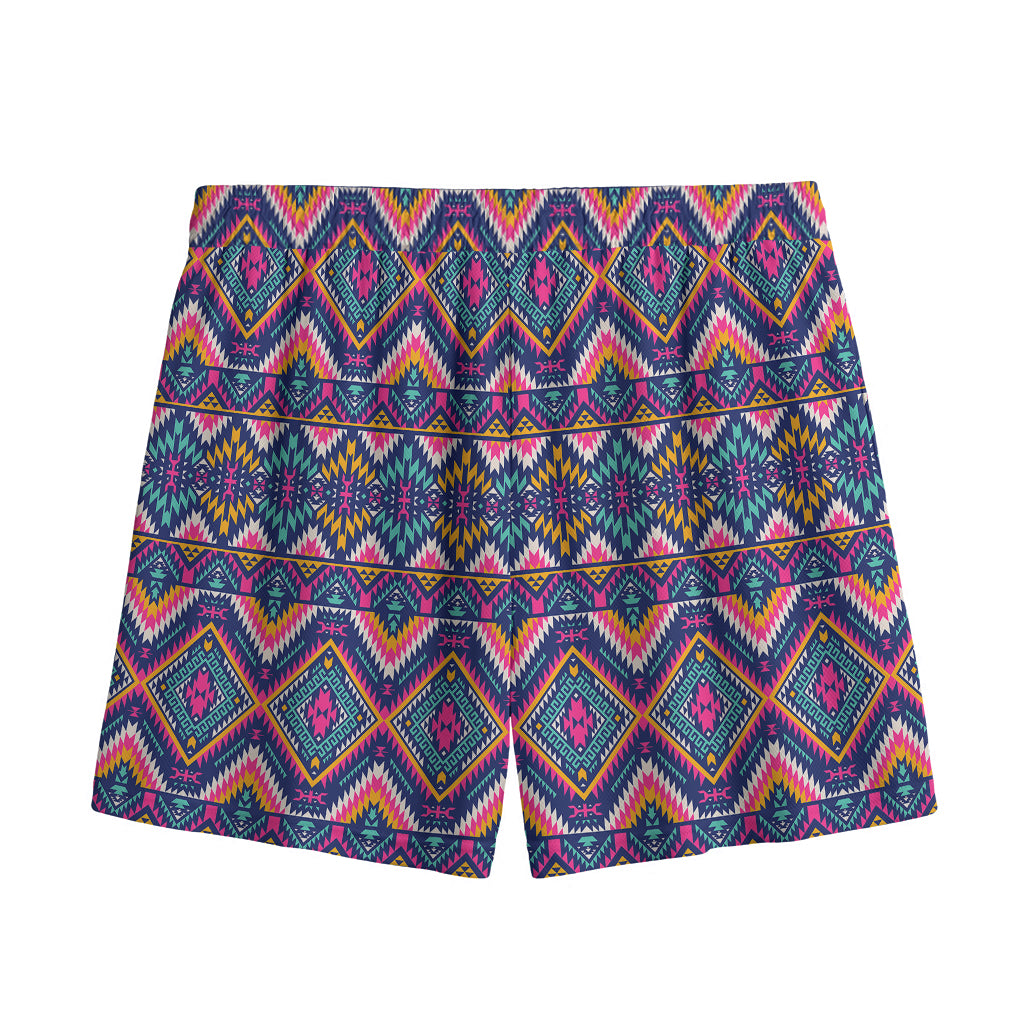 Native American Navajo Tribal Print Mesh Shorts