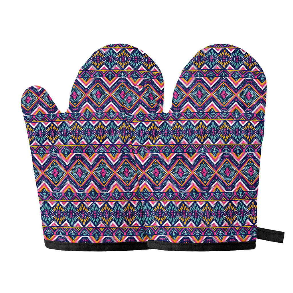 Native American Navajo Tribal Print Oven Mitts