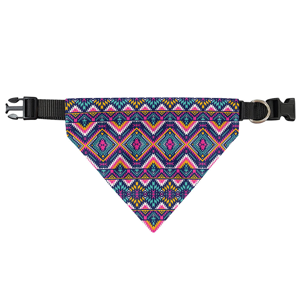 Native American Navajo Tribal Print Over The Collar Dog Bandana