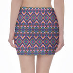 Native American Navajo Tribal Print Pencil Mini Skirt