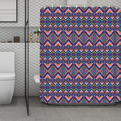 Native American Navajo Tribal Print Polyester Shower Curtain