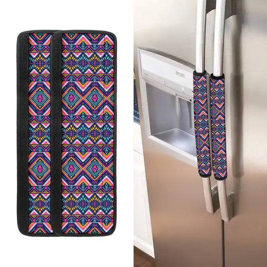 Native American Navajo Tribal Print Refrigerator Handle Covers