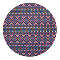 Native American Navajo Tribal Print Round Blanket