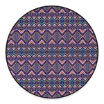 Native American Navajo Tribal Print Round Floor Mat