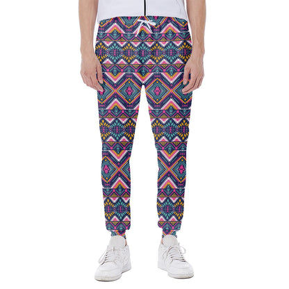 Native American Navajo Tribal Print Scuba Joggers
