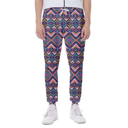 Native American Navajo Tribal Print Scuba Joggers