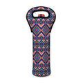 Native American Navajo Tribal Print Single Neoprene Wine Tote