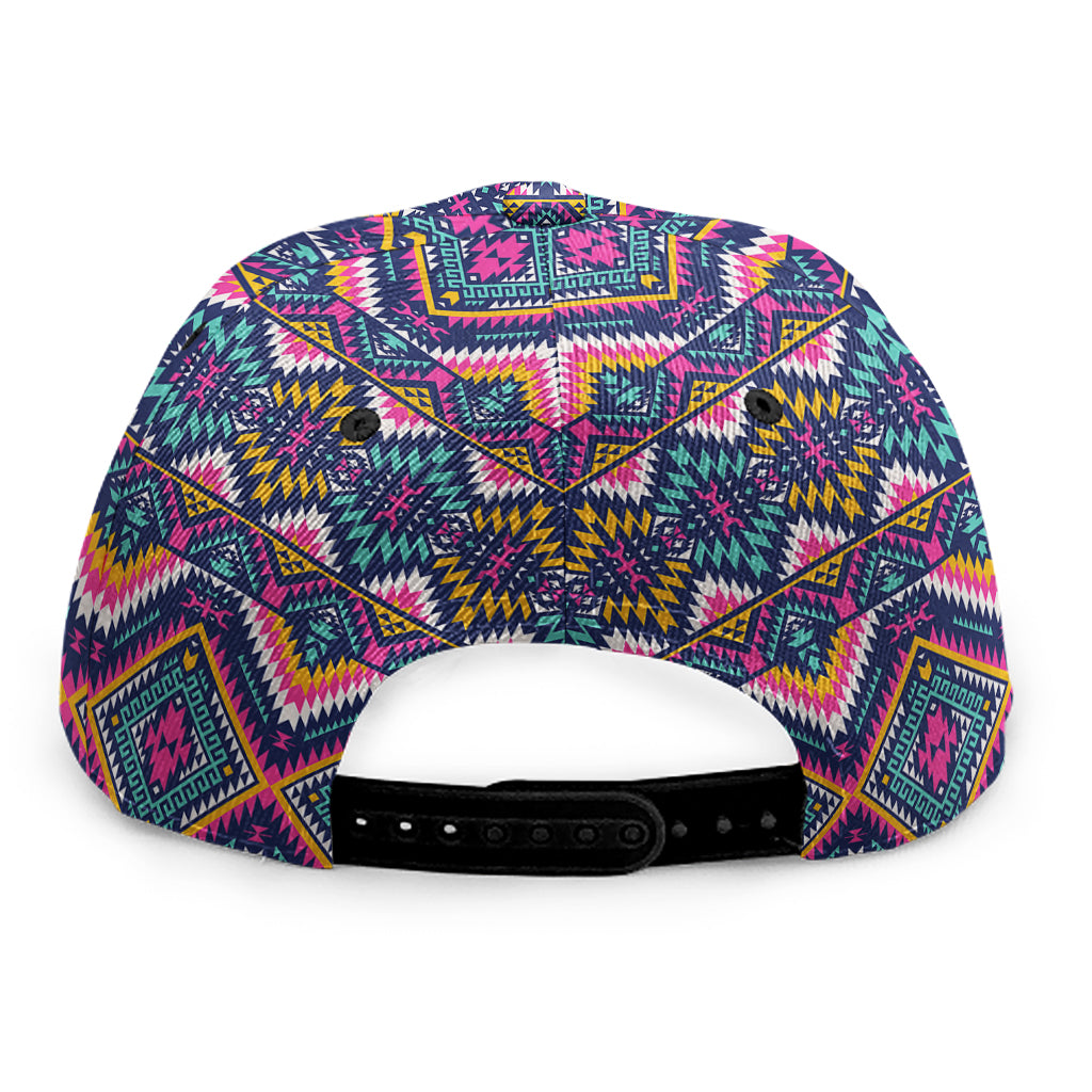 Native American Navajo Tribal Print Snapback Cap