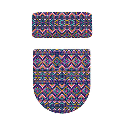 Native American Navajo Tribal Print Toilet Lid And Tank Cover Set