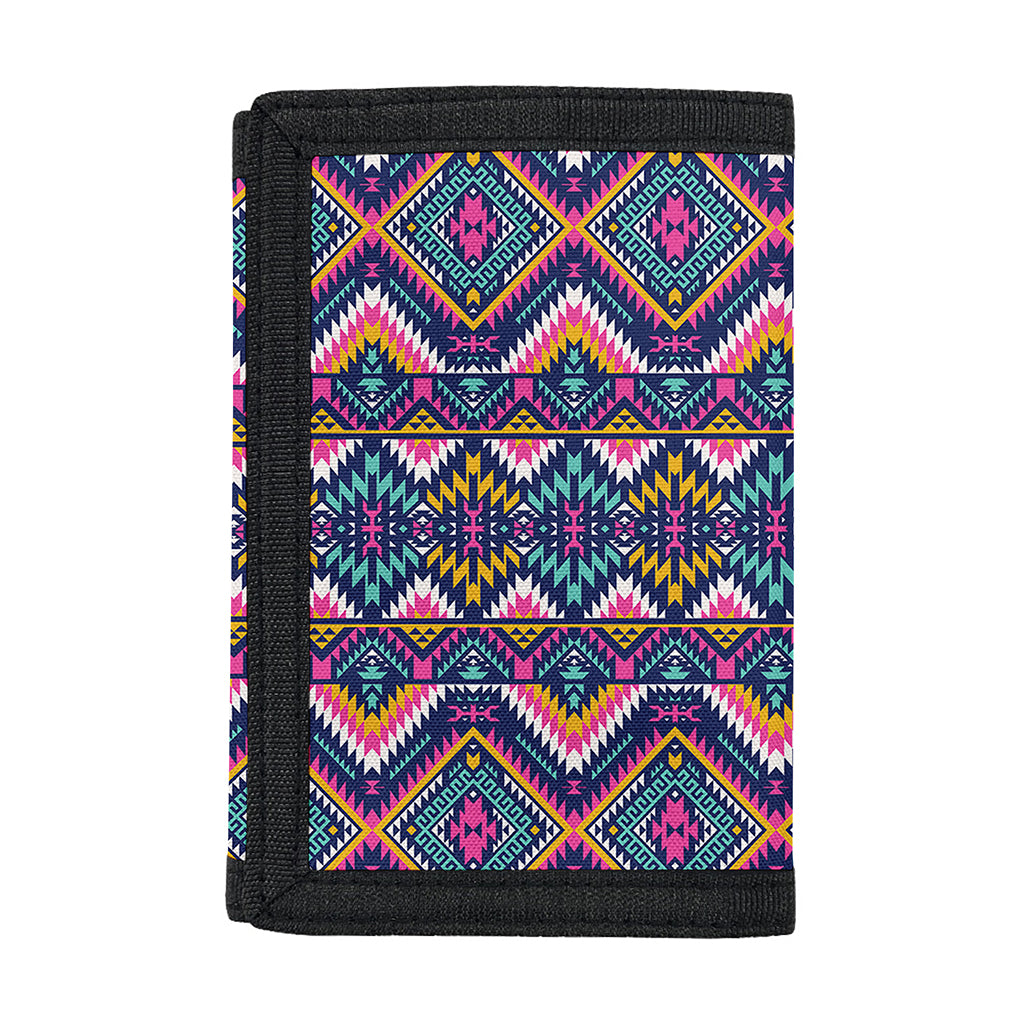 Native American Navajo Tribal Print Trifold Wallet