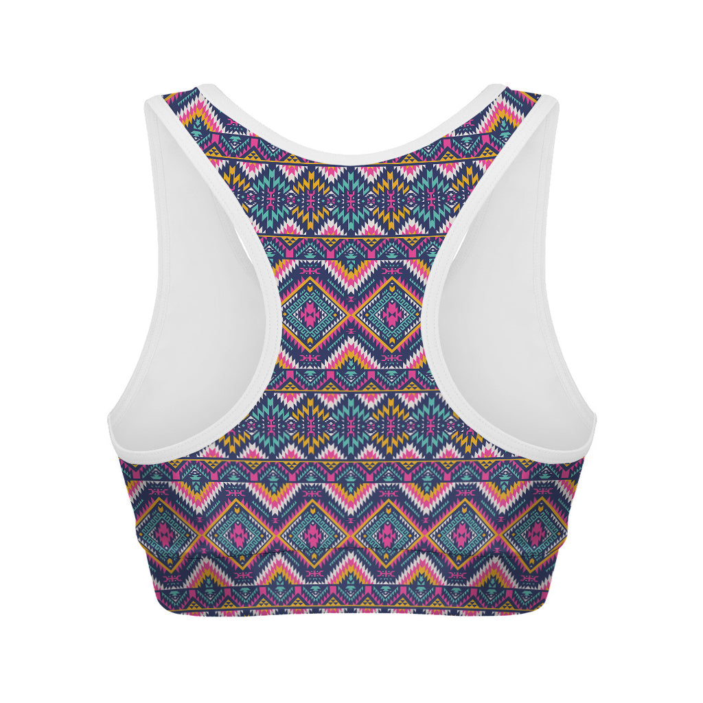 Native American Navajo Tribal Print Women's Sports Bra