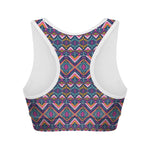 Native American Navajo Tribal Print Women's Sports Bra