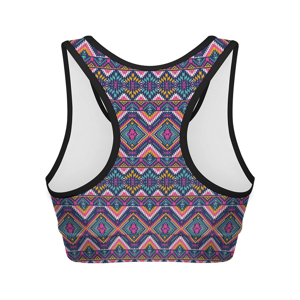Native American Navajo Tribal Print Women's Sports Bra