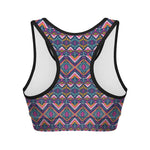 Native American Navajo Tribal Print Women's Sports Bra