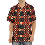 Native American Pattern Print Aloha Shirt