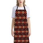 Native American Pattern Print Bib Apron With Pocket