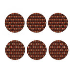 Native American Pattern Print Coaster Set