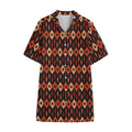 Native American Pattern Print Cotton Hawaiian Shirt