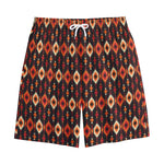 Native American Pattern Print Cotton Shorts