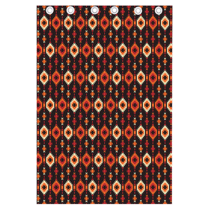 Native American Pattern Print Curtain