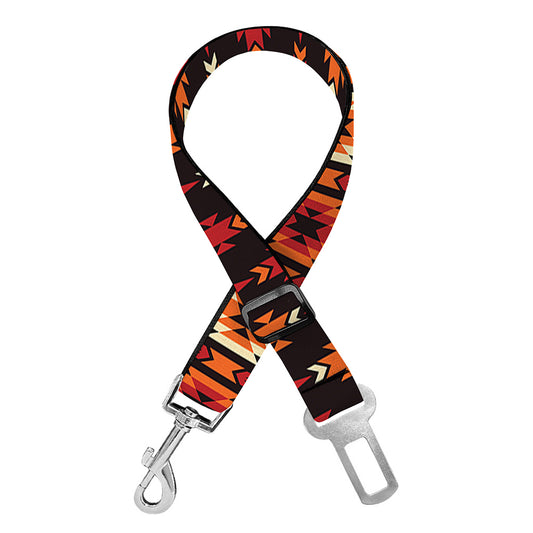 Native American Pattern Print Dog Seat Belt