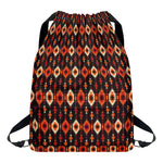 Native American Pattern Print Drawstring Backpack