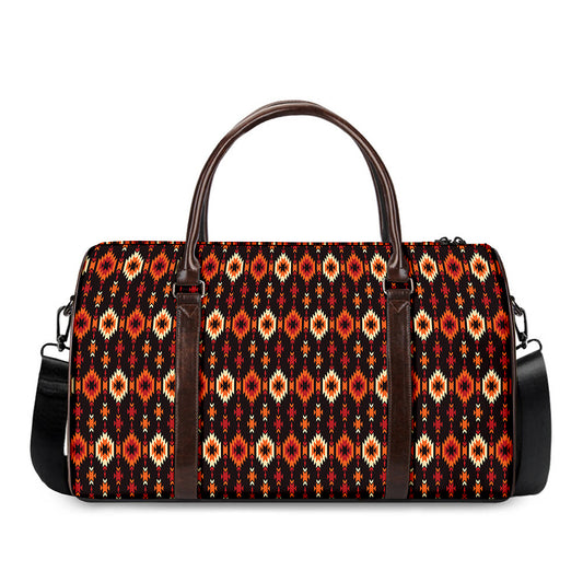 Native American Pattern Print Duffle Bag