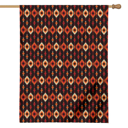 Native American Pattern Print House Flag