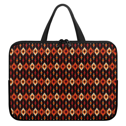 Native American Pattern Print Laptop Sleeve With Handle