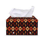Native American Pattern Print Leather Tissue Box Cover