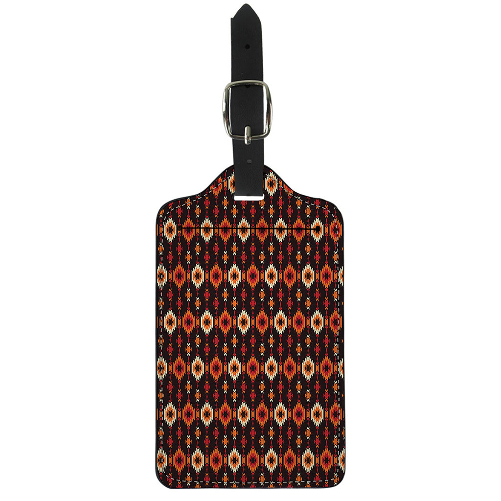 Native American Pattern Print Luggage Tag