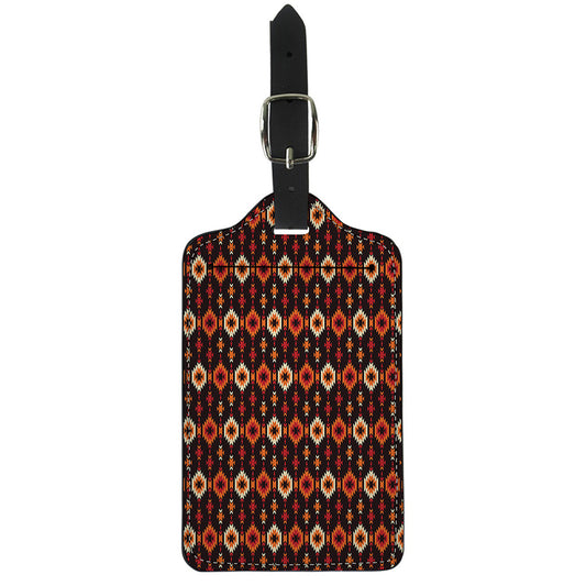 Native American Pattern Print Luggage Tag