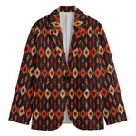 Native American Pattern Print Men's Cotton Blazer