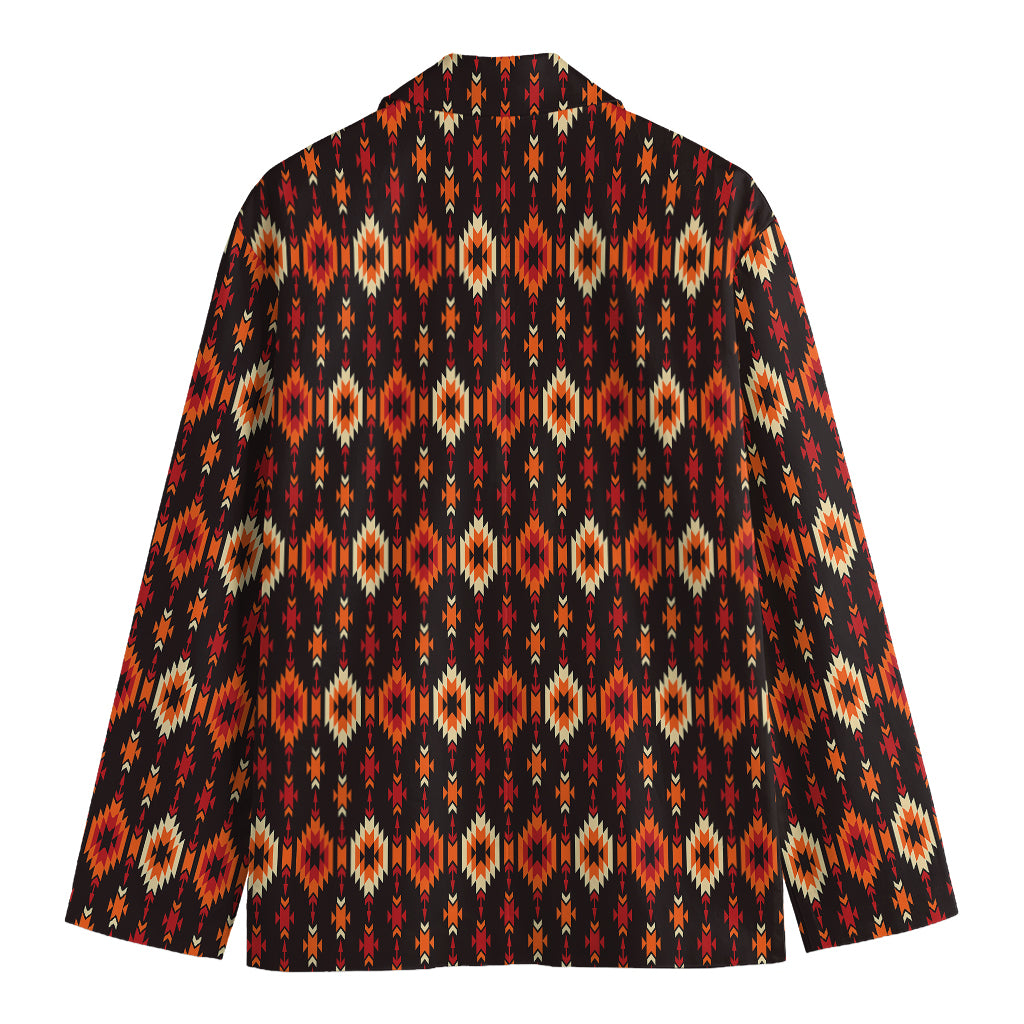 Native American Pattern Print Men's Cotton Blazer
